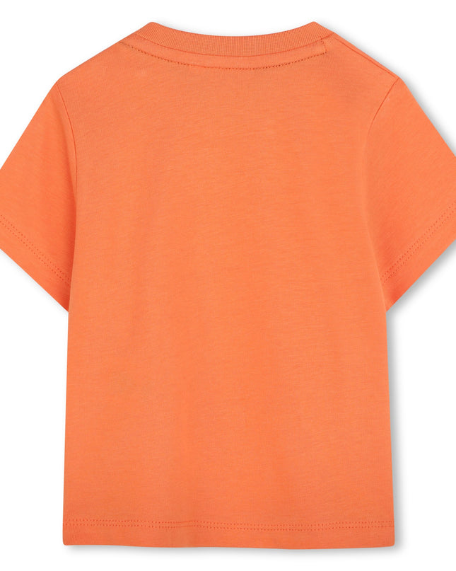 Orange Abstract Logo T-Shirt