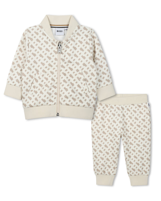Sand Cardigan Patterned Pants Set