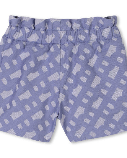 White Shirt & Indigo Shorts Set