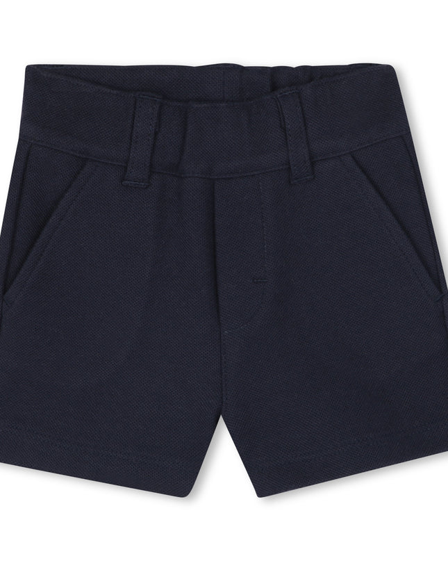 Pale Blue Polo Shorts Set