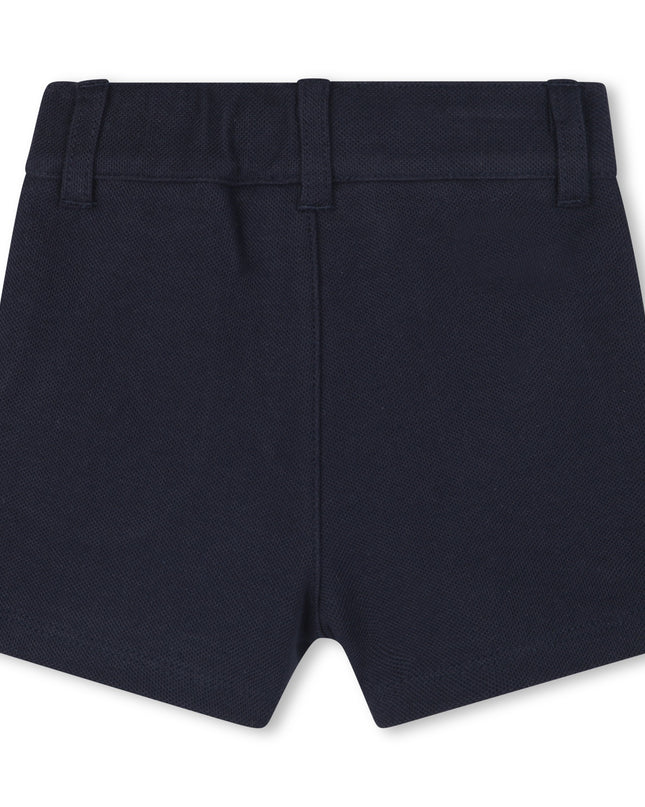 Pale Blue Polo Shorts Set