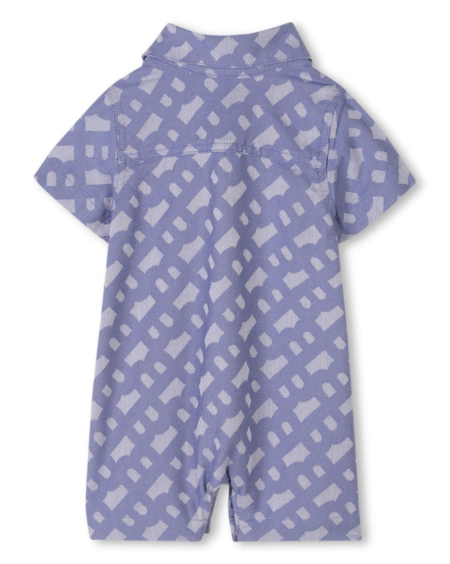 Blue Patterned All-in-One Bucket Hat Set