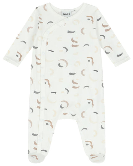 Kids Atelier-Boss-Ivory Pyjamas + Hat Set