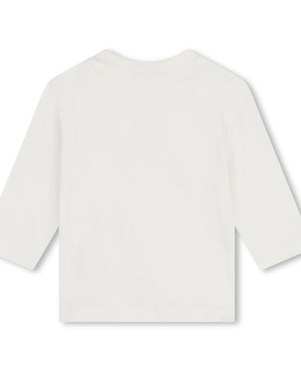 Kids Atelier Boss Light Gray Dungarees & T-shirt