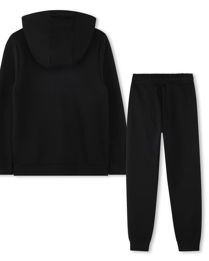 Kids Atelier Boss Black Logo Hooded Tracksuit
