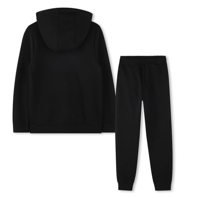 Kids Atelier Boss Black Logo Hooded Tracksuit