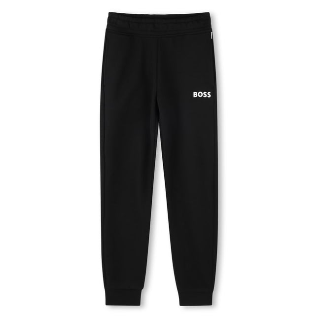 Kids Atelier Boss Black Logo Hooded Tracksuit