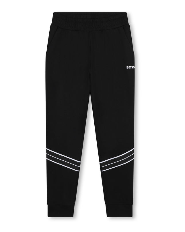 Kids Atelier Boss Black Logo Joggers
