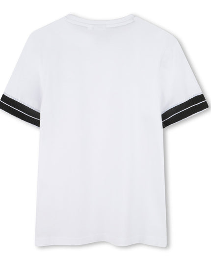 Kids Atelier Boss White Logo Crewneck T-Shirt