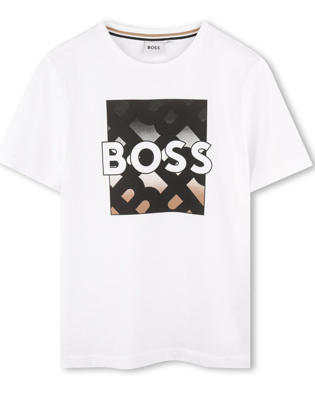 Kids Atelier Boss White Box Logo T-Shirt