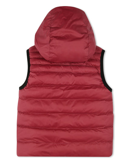 Kids Atelier Boss Red Reversible Logo Puffer Vest