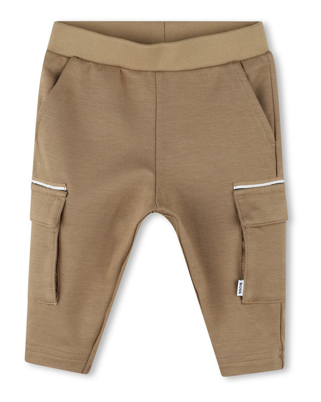 Kids Atelier Boss Brown Cargo Pocket Sweatpants
