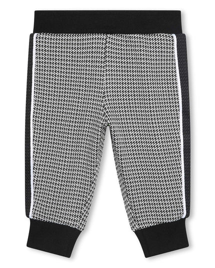 Kids Atelier Boss Black Monogram Print Sweatpants