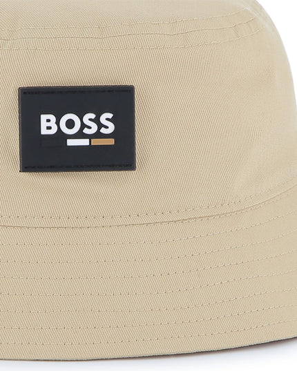 Kids Atelier-Moncler-Stone Logo Bucket Hat