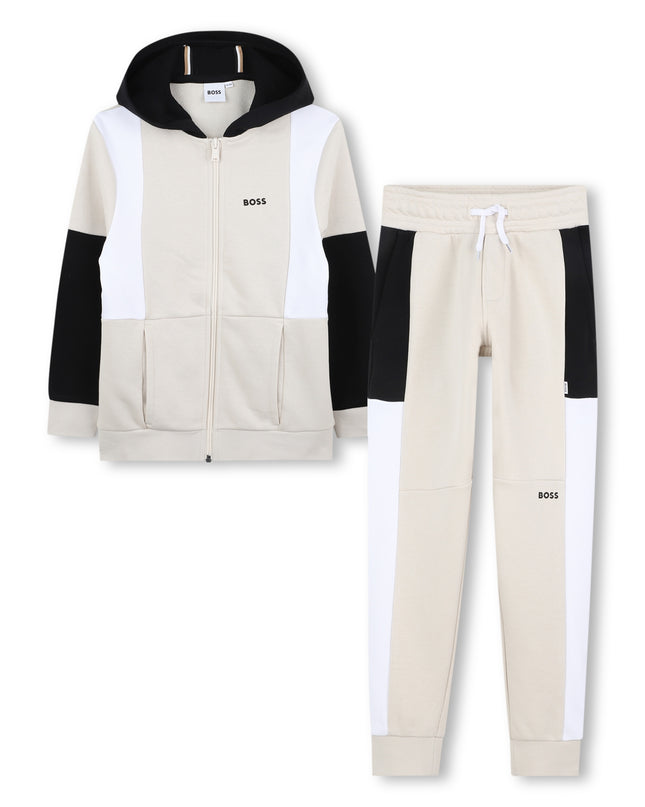 Kids Atelier-Boss-Sand Cardigan Workout Outfit Set