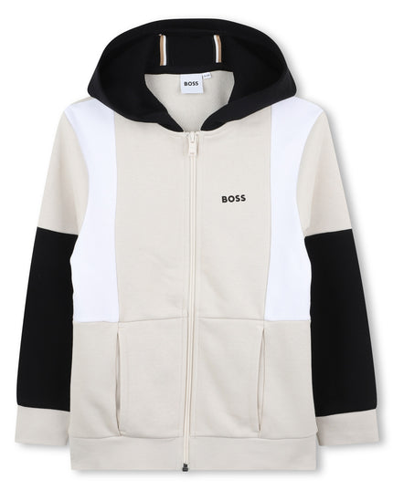 Kids Atelier-Boss-Sand Cardigan Workout Outfit Set