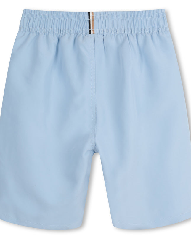 Kids Atelier-Boss-Persian Blue Logo Swimshorts
