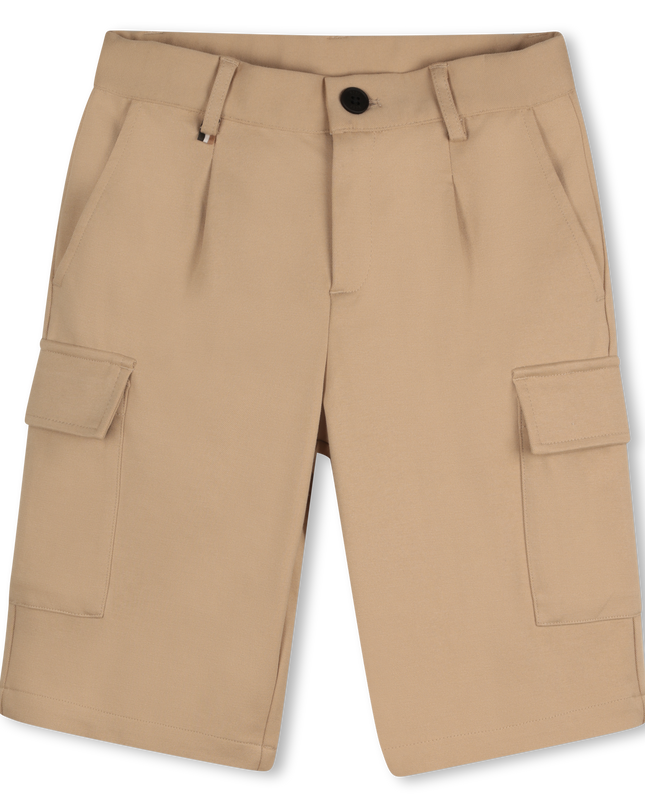 Kids Atelier-Moncler-Beige Stone Shorts