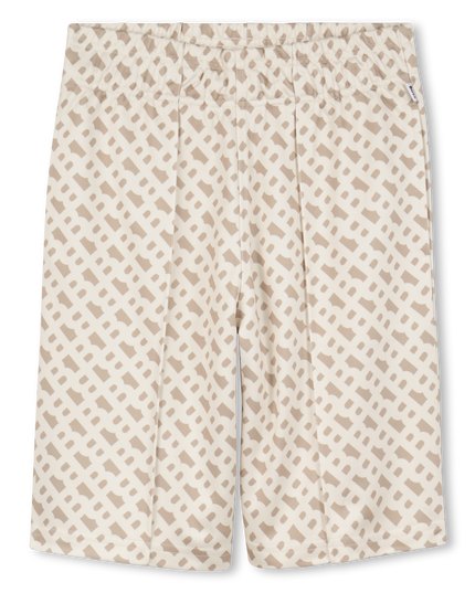 Kids Atelier-Boss-Sand Logo Bermuda Shorts