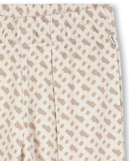 Kids Atelier-Boss-Sand Logo Bermuda Shorts