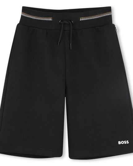 Kids Atelier-Boss-Black Bermuda Shorts