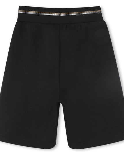 Kids Atelier-Boss-Black Bermuda Shorts