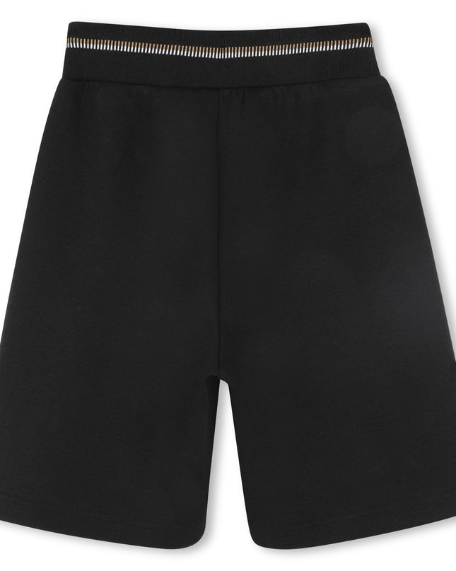 Kids Atelier-Boss-Black Bermuda Shorts