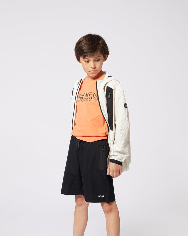 Kids Atelier-Boss-Black Bermuda Shorts