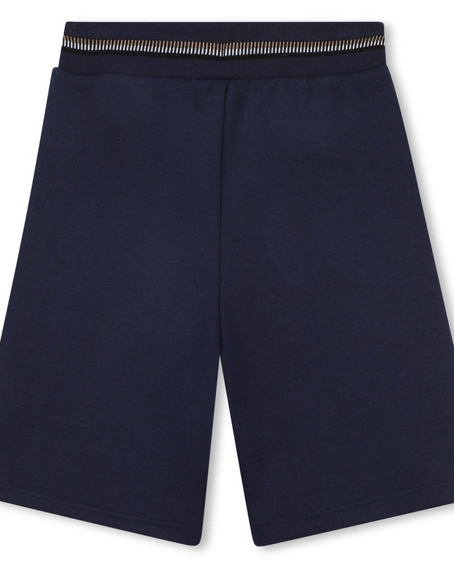 Kids Atelier-Boss-Navy Bermuda Shorts