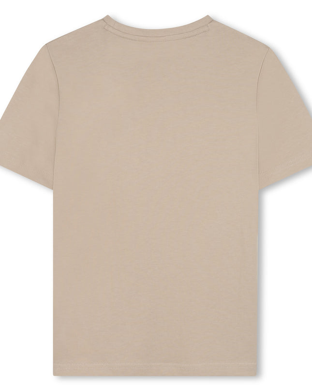 Kids Atelier-Boss-Stone Logo Short Sleeve T-Shirt