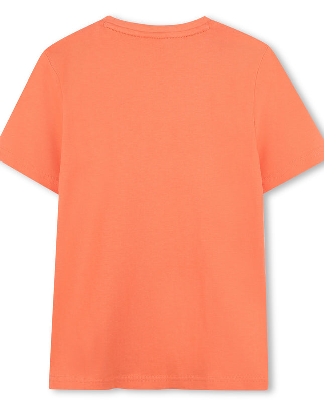 Kids Atelier-Boss-Orange Logo Short Sleeve T-Shirt