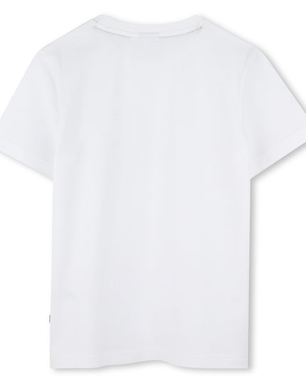 Kids Atelier-Boss-White Bar Color Block T-Shirt