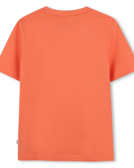 Kids Atelier-Boss-Orange Abstract Logo T-Shirt