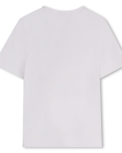 Kids Atelier-Boss-White Short Sleeve Logo Drop T-Shirt
