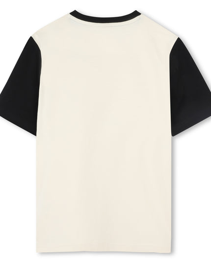 Kids Atelier-Boss-Sand Black Sleeve T-Shirt