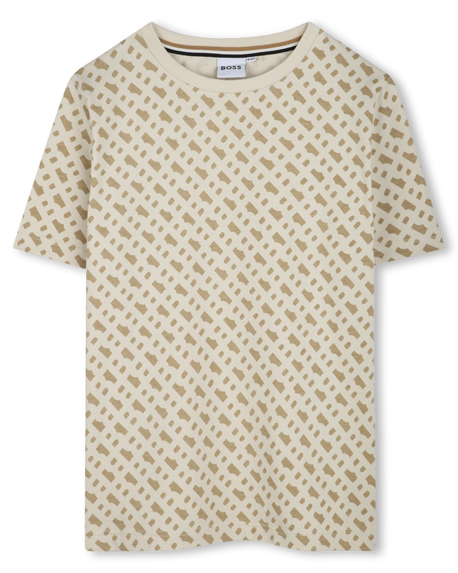 Kids Atelier-Boss-Sand Pattern Logo T-Shirt