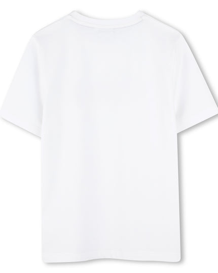 Kids atelier-Boss-Chocolate Brown Shorts and Tshirt Set