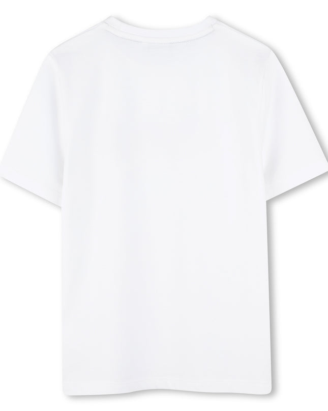 Kids atelier-Boss-Chocolate Brown Shorts and Tshirt Set