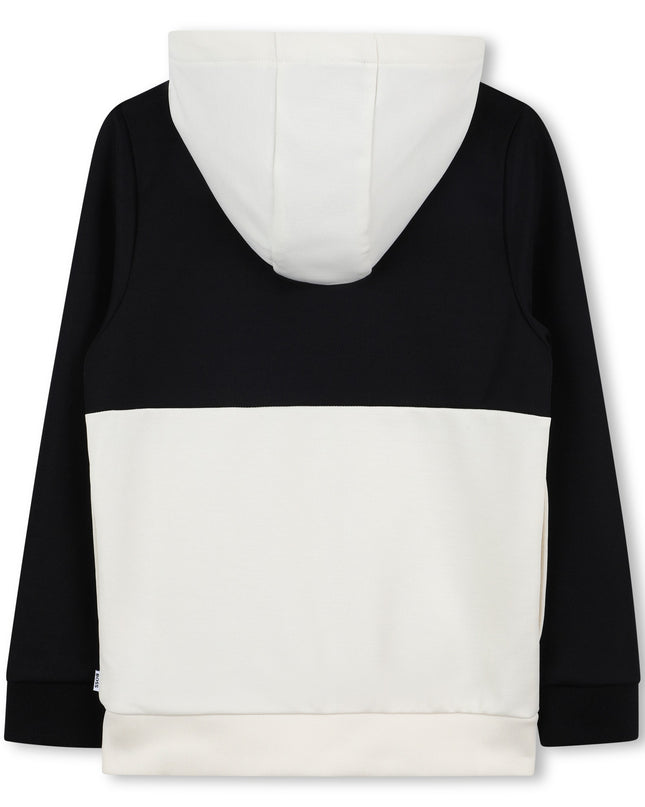 Kids Atelier-Boss-Black and White Workout Shorts Set