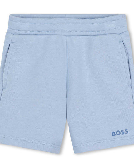 Kids Atelier-Boss-Persian Blue Logo Shorts