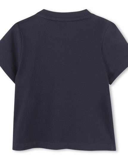 Kids atelier-Boss-Navy Short Sleeve Logo T-Shirt