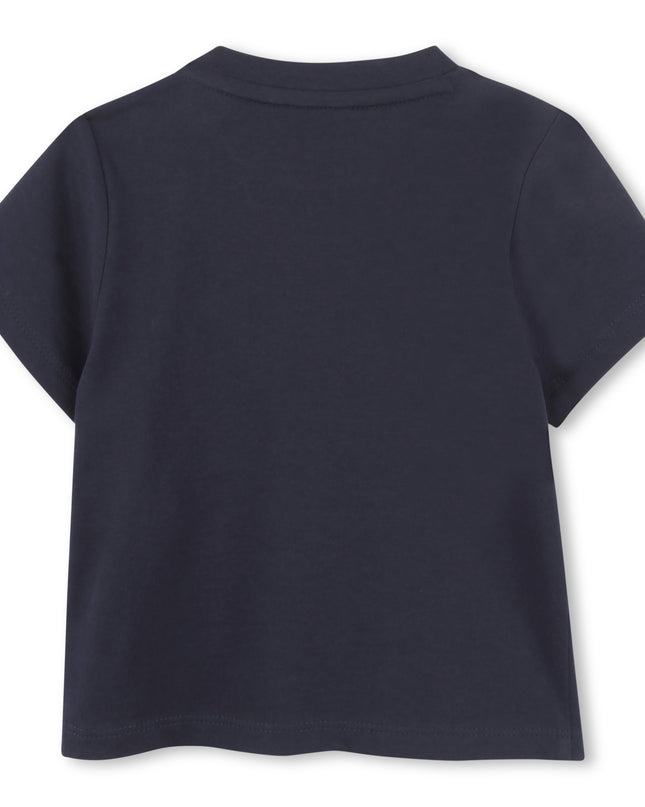 Kids atelier-Boss-Navy Short Sleeve Logo T-Shirt