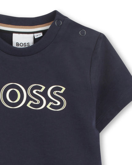 Navy Short Sleeve Logo T-Shirt