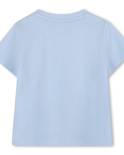 Kids Atelier-Boss-Persion Blue 3D Logo Effect T-Shirt