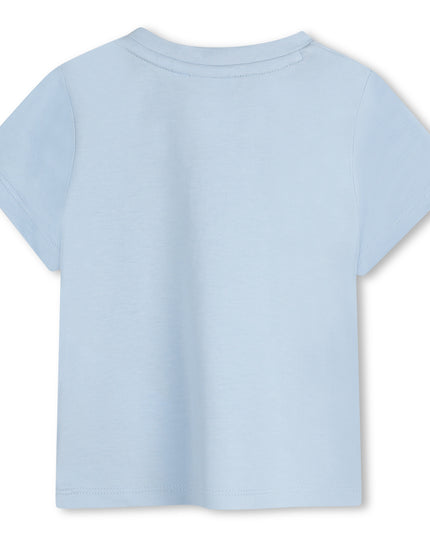 Kids Atelier-Boss-Persian Blue Overlay Logo T-Shirt