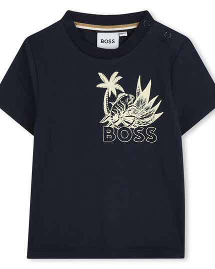 Kids Atelier-Boss-Sand Island Textile Shorts Set