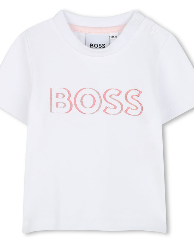 Kids Atelier-Boss-Pink 3 Piece Work-Out Outfit Set