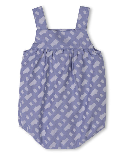 Kids Atelier-Boss-Blue Patterned All In One Hat Set