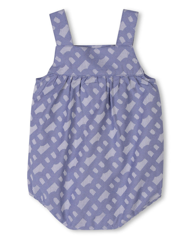 Kids Atelier-Boss-Blue Patterned All In One Hat Set