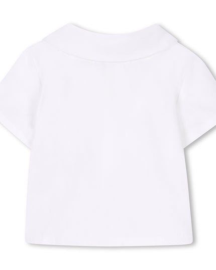 Kids Atelier-Boss-White Shirt & Indigo Shorts Set